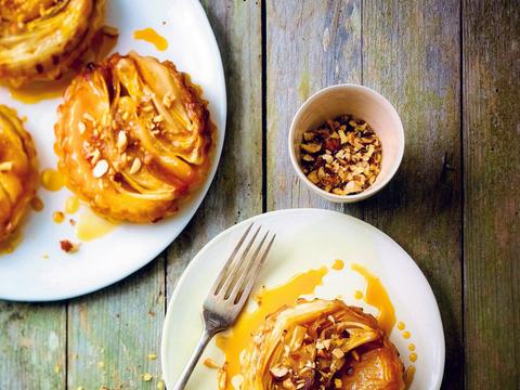 Tarte tatin van witloof en appel