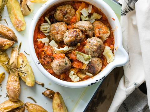 Balletjes in tomatensaus