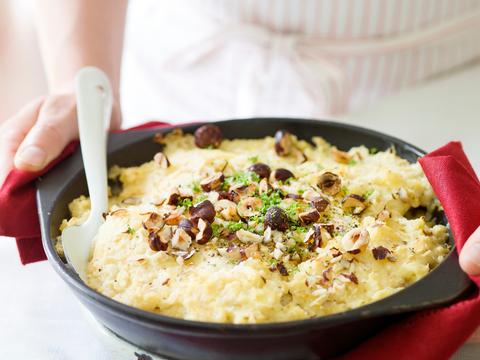 Ovenschotel met pladijs en puree