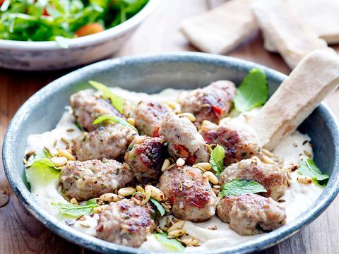 Köfte met hummus