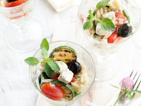 Griekse pastasalade