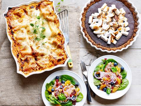 Lasagne met vierkazenkorstje
