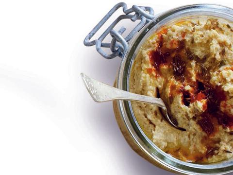 Homemade hummus