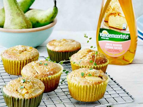 Muffins met quinoa en peer