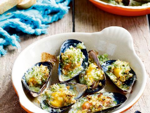 mejillones gratinados