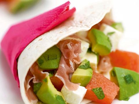 Wrap met watermeloen