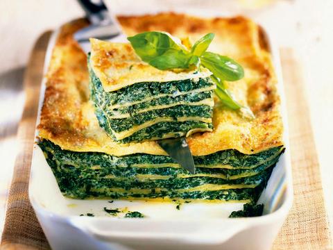 Lasagne met spinazie