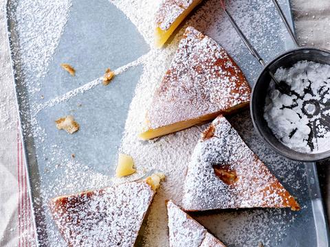 Appelcake met verse kaas