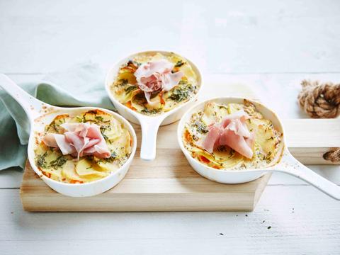 Wortel-witloof-aardappelgratin