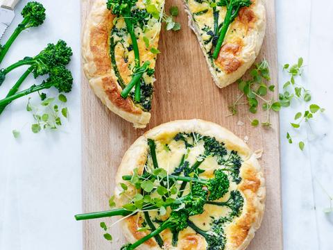 quiche broccolini kip