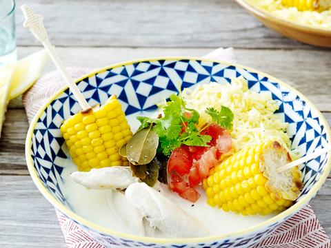 kokoskip met oosterse rijst
