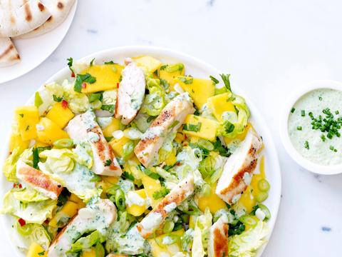 Kippenreepjes met mango
