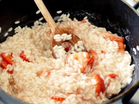 Girly risotto met aardbei