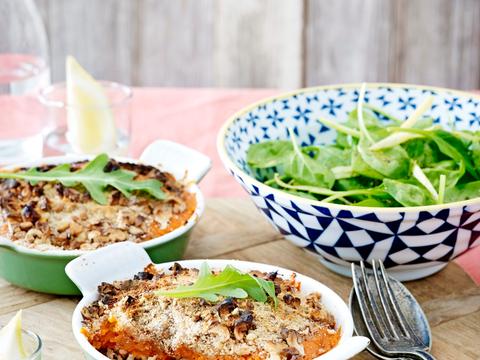 Ovenschotel met zoete aardappel
