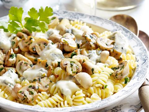 Pasta met champignons