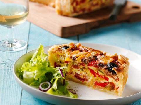 Quiche met ui