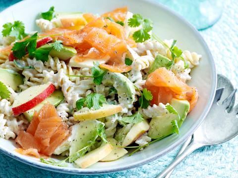Salade van zalm en avocado
