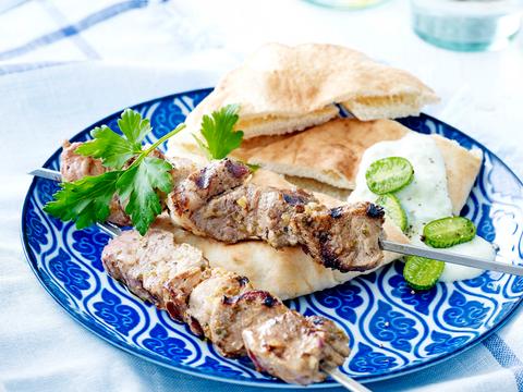 Souvlaki met tzatziki