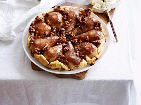 Tarte tatin met peer en tijm
