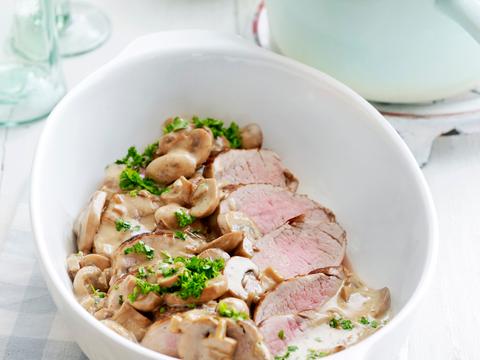 Varkenshaasje stroganoff