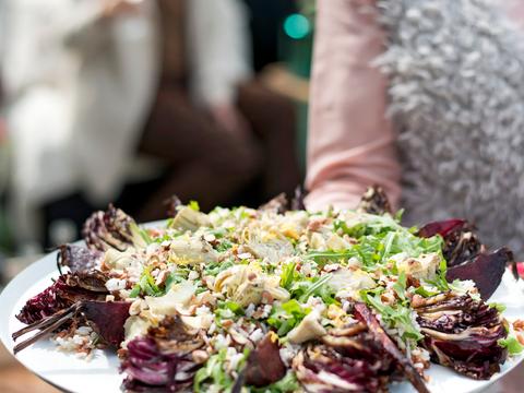 Rijstsalade met artisjok