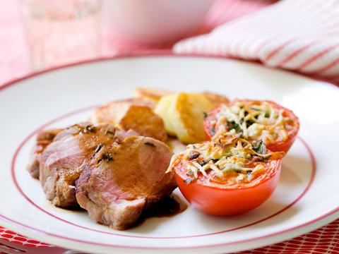 Varkenshaasje met aardappelen