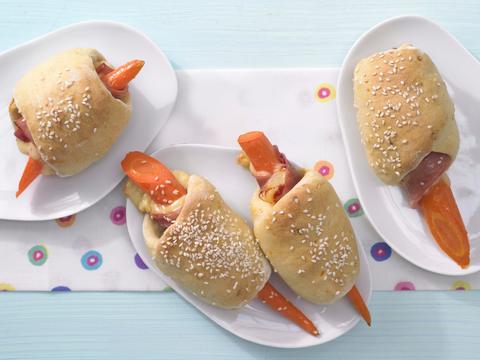 Wortel-hamrolletjes