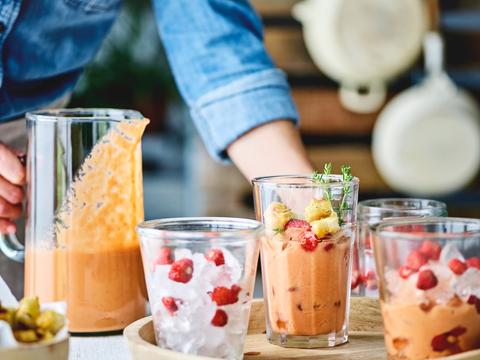 Gazpacho van aardbei