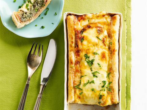 Quiche met rode ui