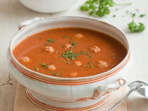 Tomatensoep met balletjes