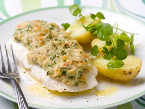 Schelvishaasje met krokant korstje