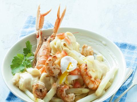 Tagliatelle met langoustines