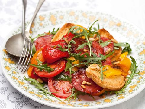 Salade met parika en chorizo