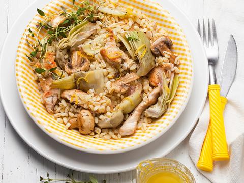 Salade met tarwekorrels