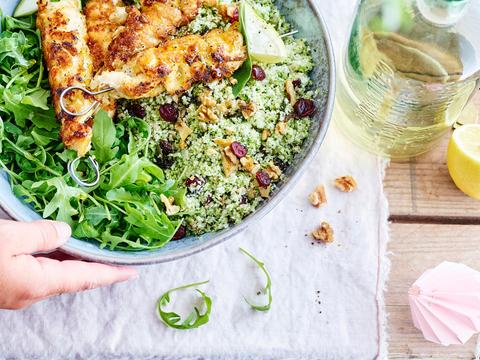 Taboulé van broccoli en bloemkool