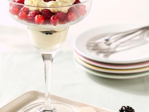 Mascarponecrème met bosvruchten