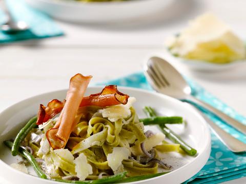 Tagliatelle met boontjes