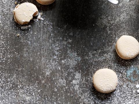 Macarons met rozenbloesem