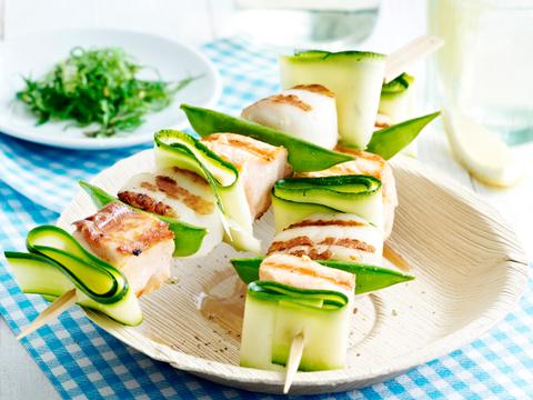 Spiesjes van zalm