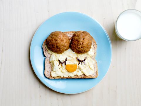 Kinderboterhammen: mevrouw met boulette