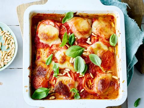 Bekkari lasagne van aubergine