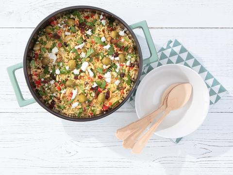 couscous paprika spinazie