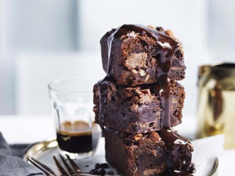 Amandel-chocolade brownies