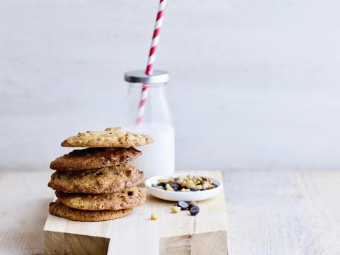 Chocolate chip cookies met havermout