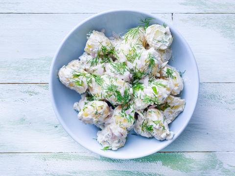 Salade van krielaardappeltjes