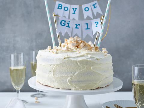 Gender reveal cake