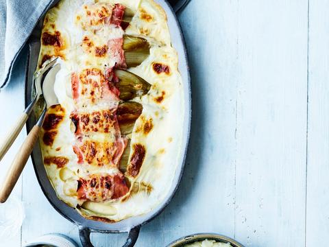 Witloofrolletjes met puree