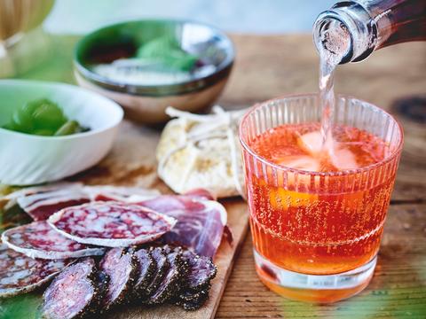 Aperol spritz met rosé