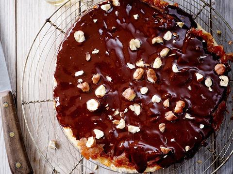tarte tatin van appeltjes en chocolade
