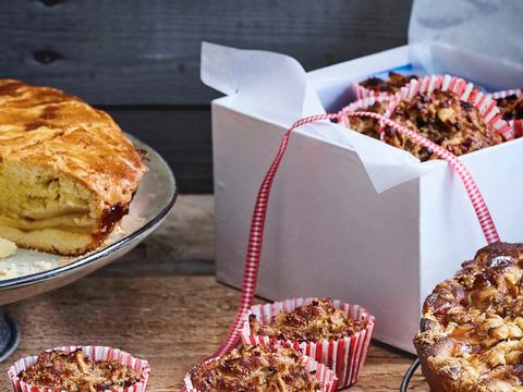 Havermout-appelcake met dadels